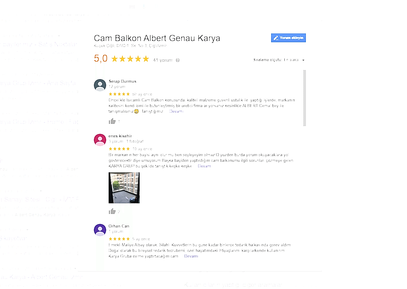 İzmir cam balkon albert genau